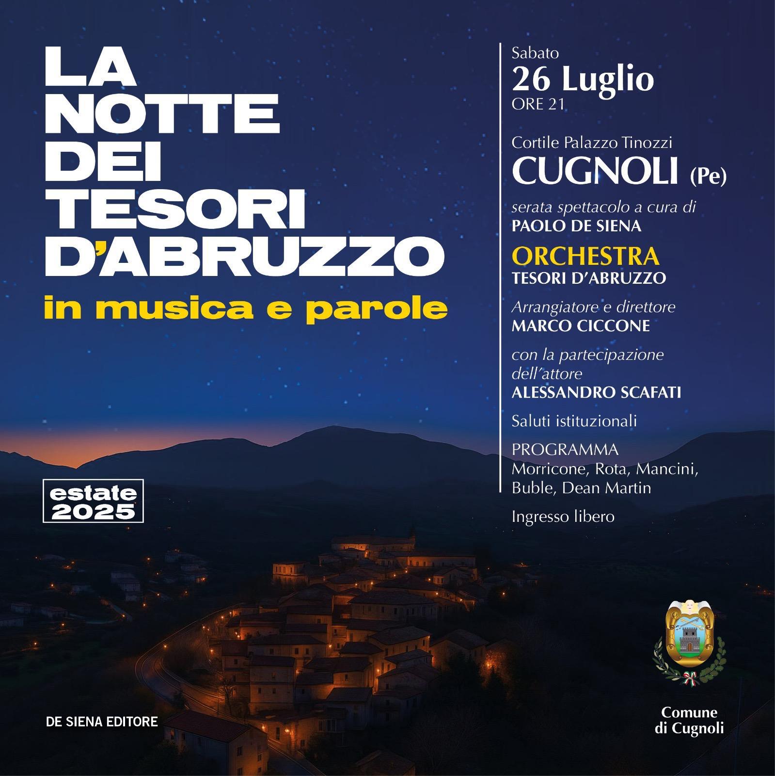 La notte dei Tesori d'Abruzzo - 26 luglio 2025